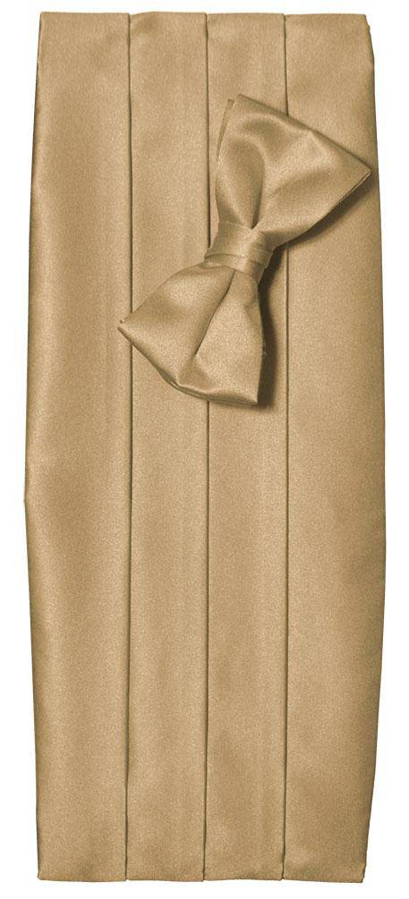 Deluxe Satin Cummerbund & Bow Tie Set – Multiple Colors, Boys & Mens Sizes - Tuxgear
