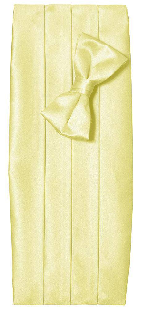 Deluxe Satin Cummerbund & Bow Tie Set – Multiple Colors, Boys & Mens Sizes - Tuxgear
