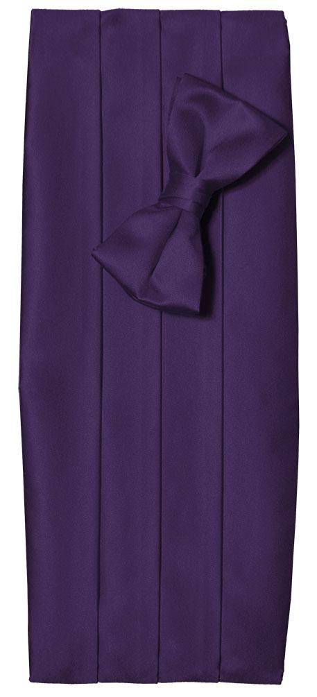 Deluxe Satin Cummerbund & Bow Tie Set – Multiple Colors, Boys & Mens Sizes - Tuxgear