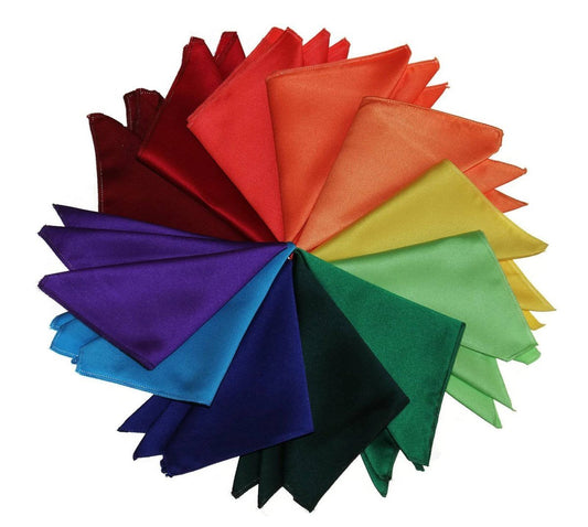 Formal Pocket Square Handkerchiefs Multiple Colors - Tuxgear