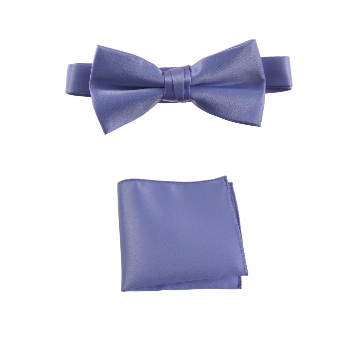 Men's Pre - tied Satin Bow Tie and Pocket Square Handkerchief Sets - Tuxgear