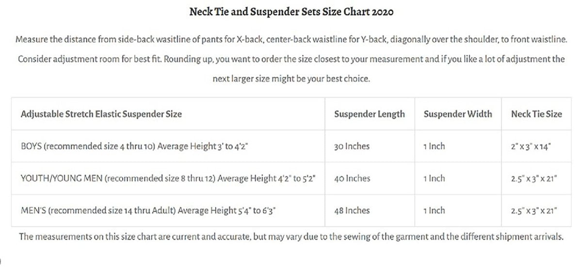 Neck Tie and Adjustable Stretch Suspender Set - Tuxgear