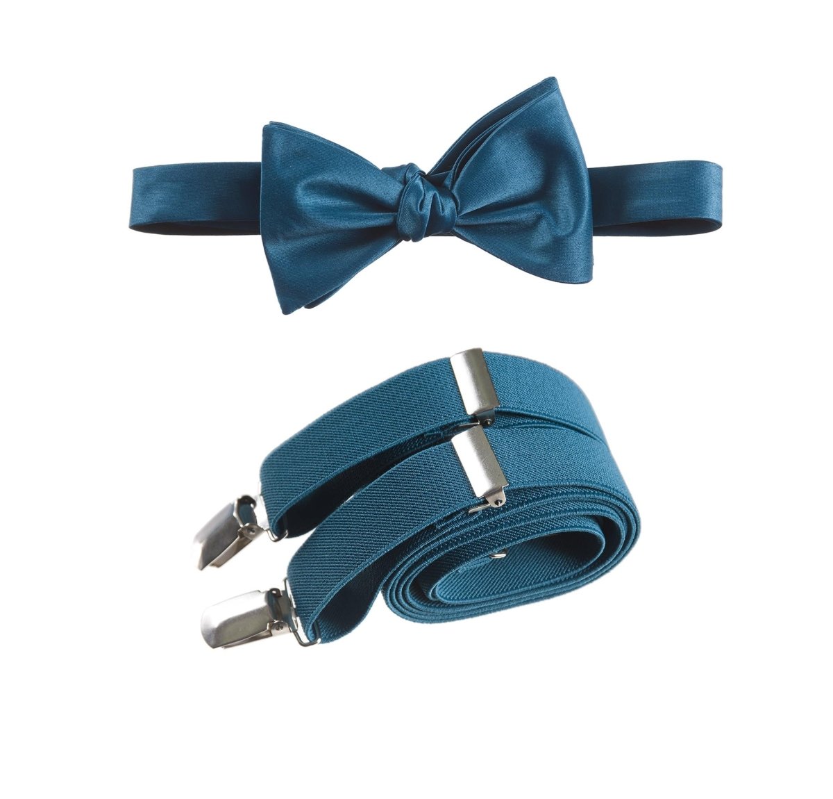 Self - Tie Bow Tie and Suspender Set for Adults - Tuxgear