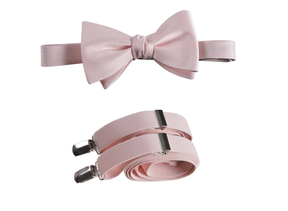 Self - Tie Bow Tie and Suspender Set for Adults - Tuxgear