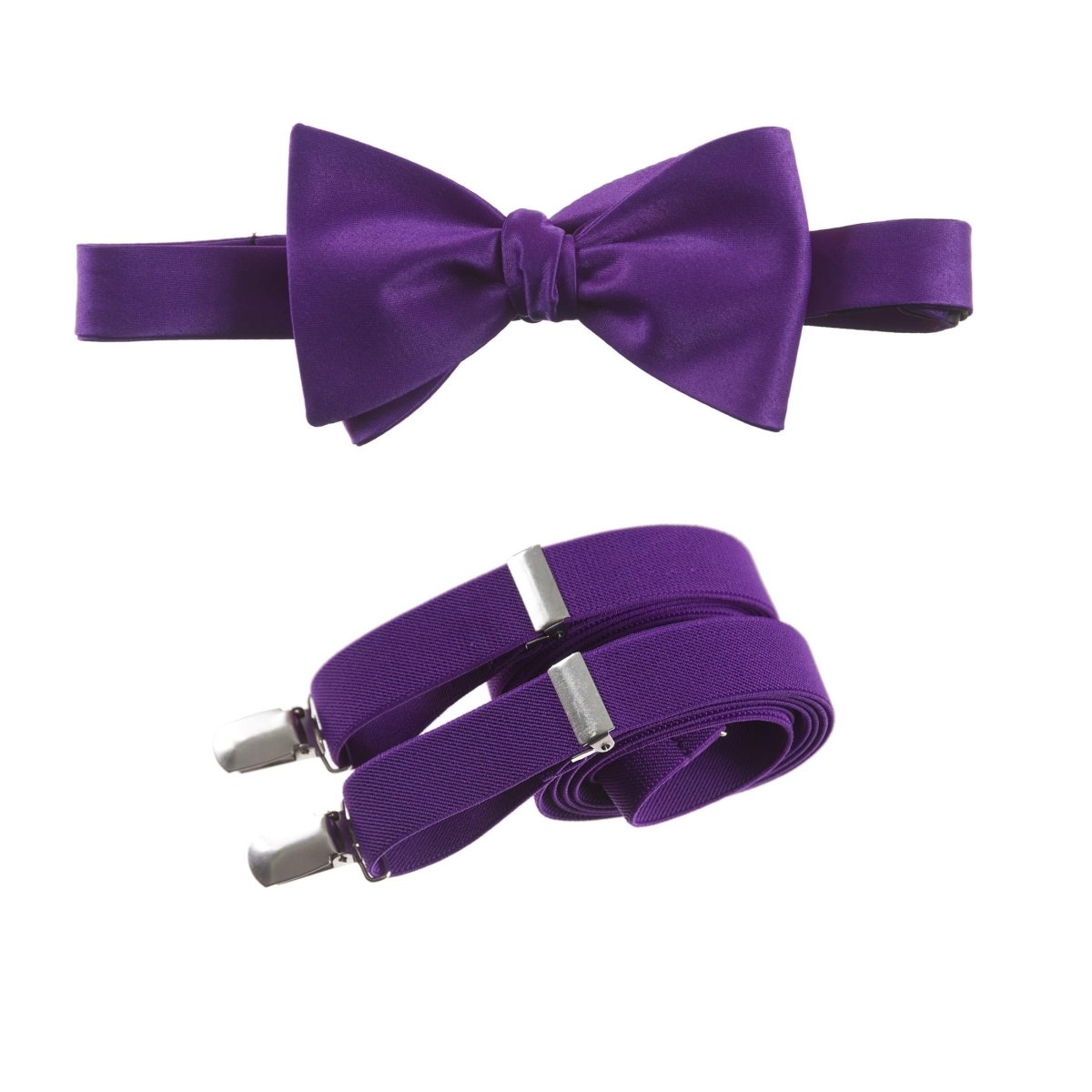 Self - Tie Bow Tie and Suspender Set for Adults - Tuxgear