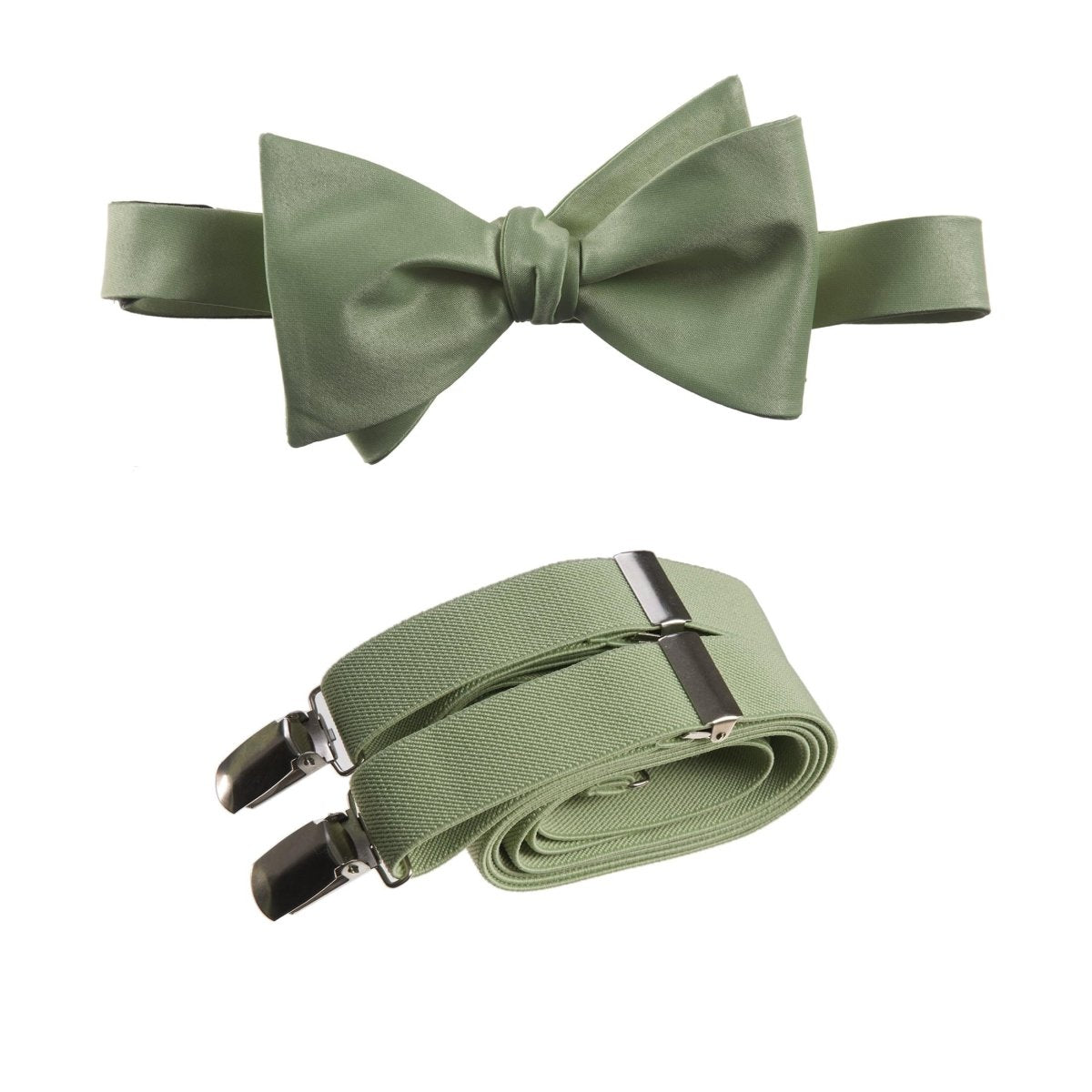 Self - Tie Bow Tie and Suspender Set for Adults - Tuxgear