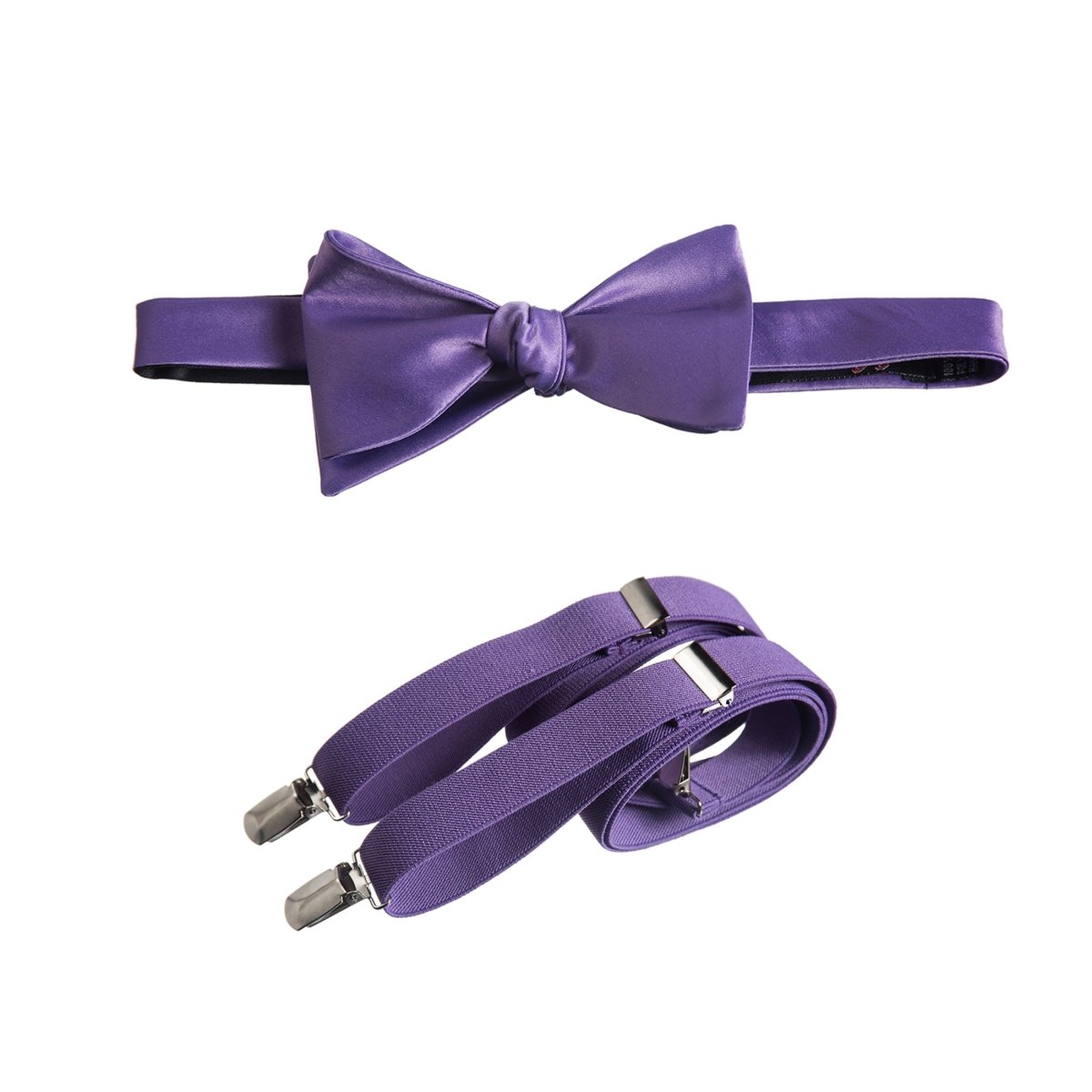 Self - Tie Bow Tie and Suspender Set for Adults - Tuxgear