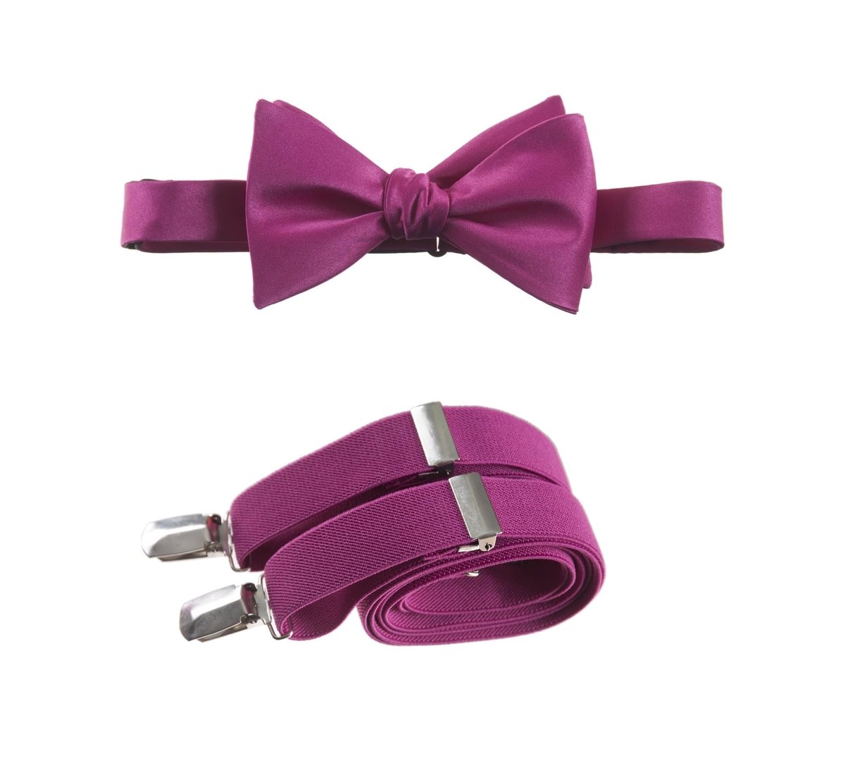 Self - Tie Bow Tie and Suspender Set for Adults - Tuxgear