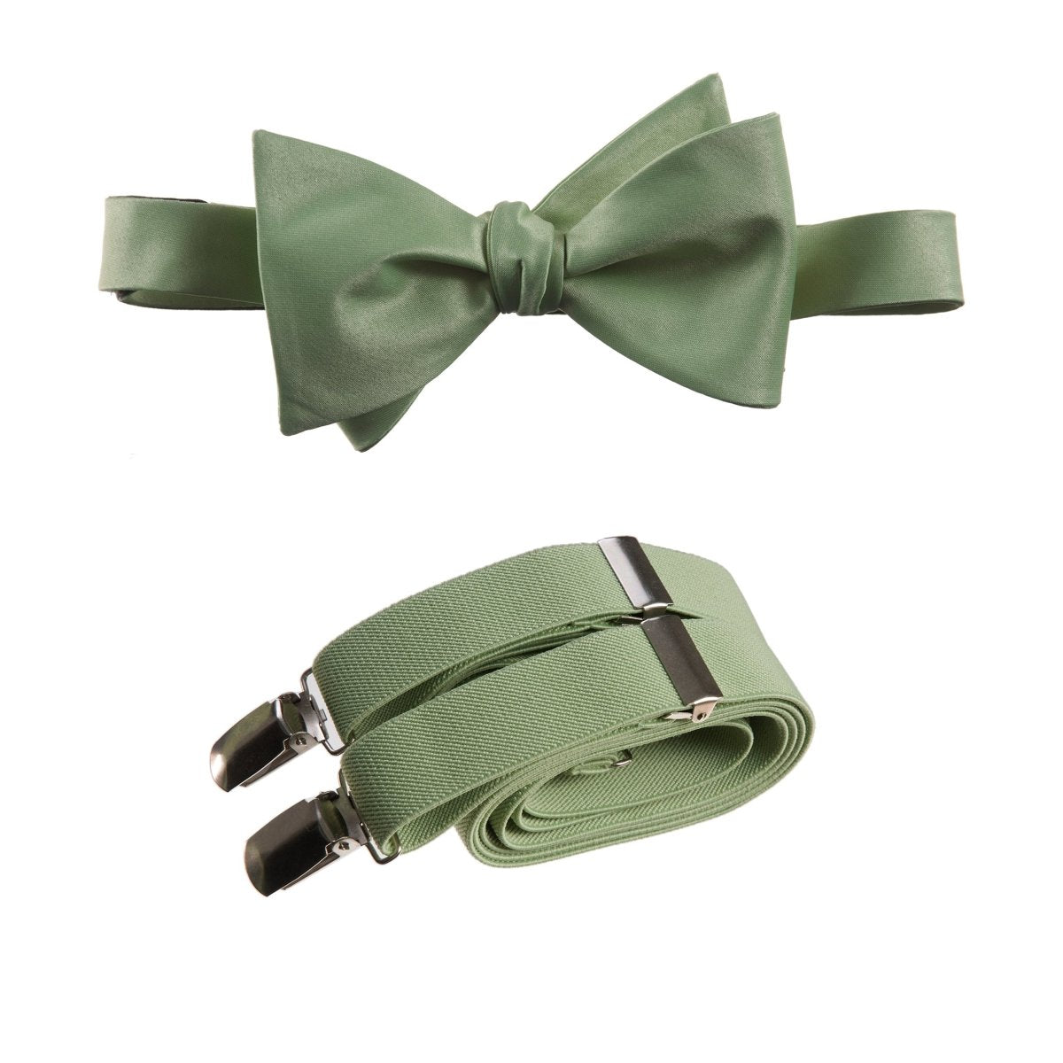 Self - Tie Bow Tie and Suspender Set for Adults - Tuxgear
