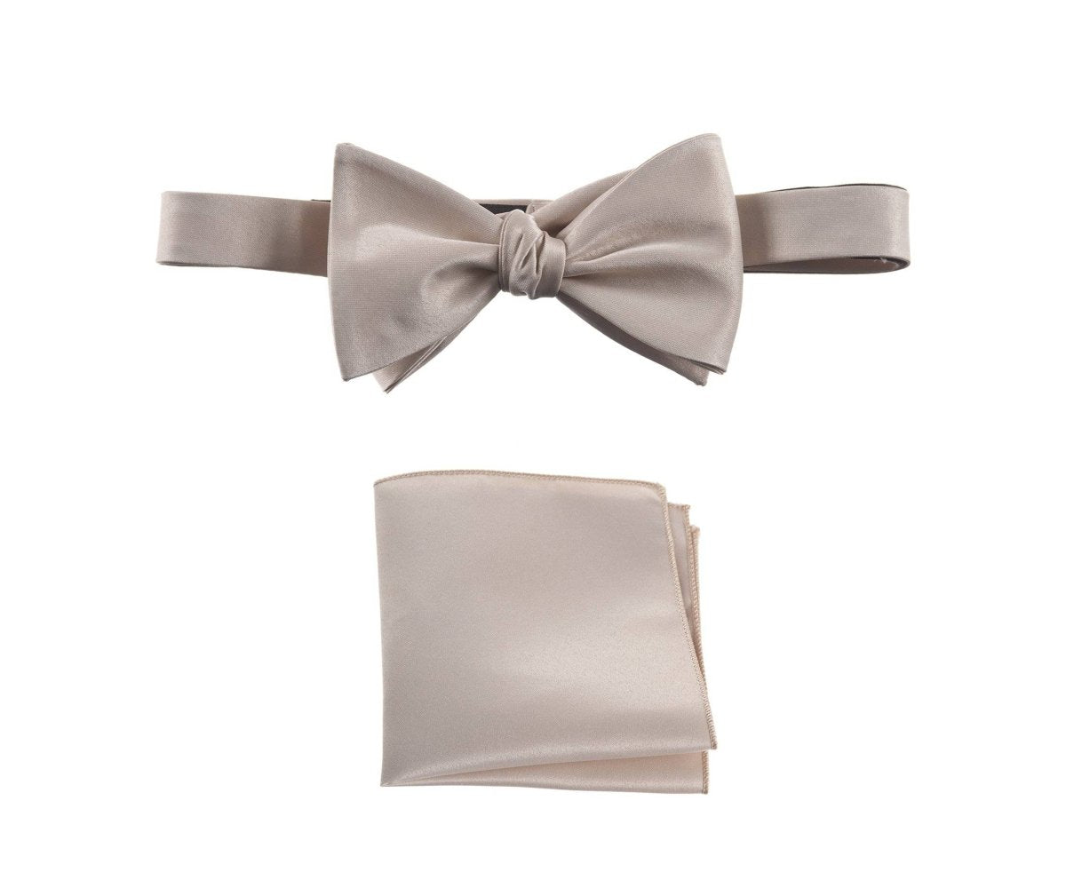 Selftie Bow Tie and Pocket Square Handkerchief Set - Tuxgear