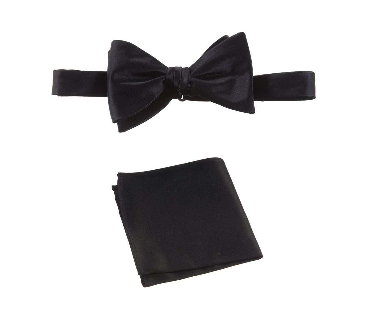 Selftie Bow Tie and Pocket Square Handkerchief Set - Tuxgear